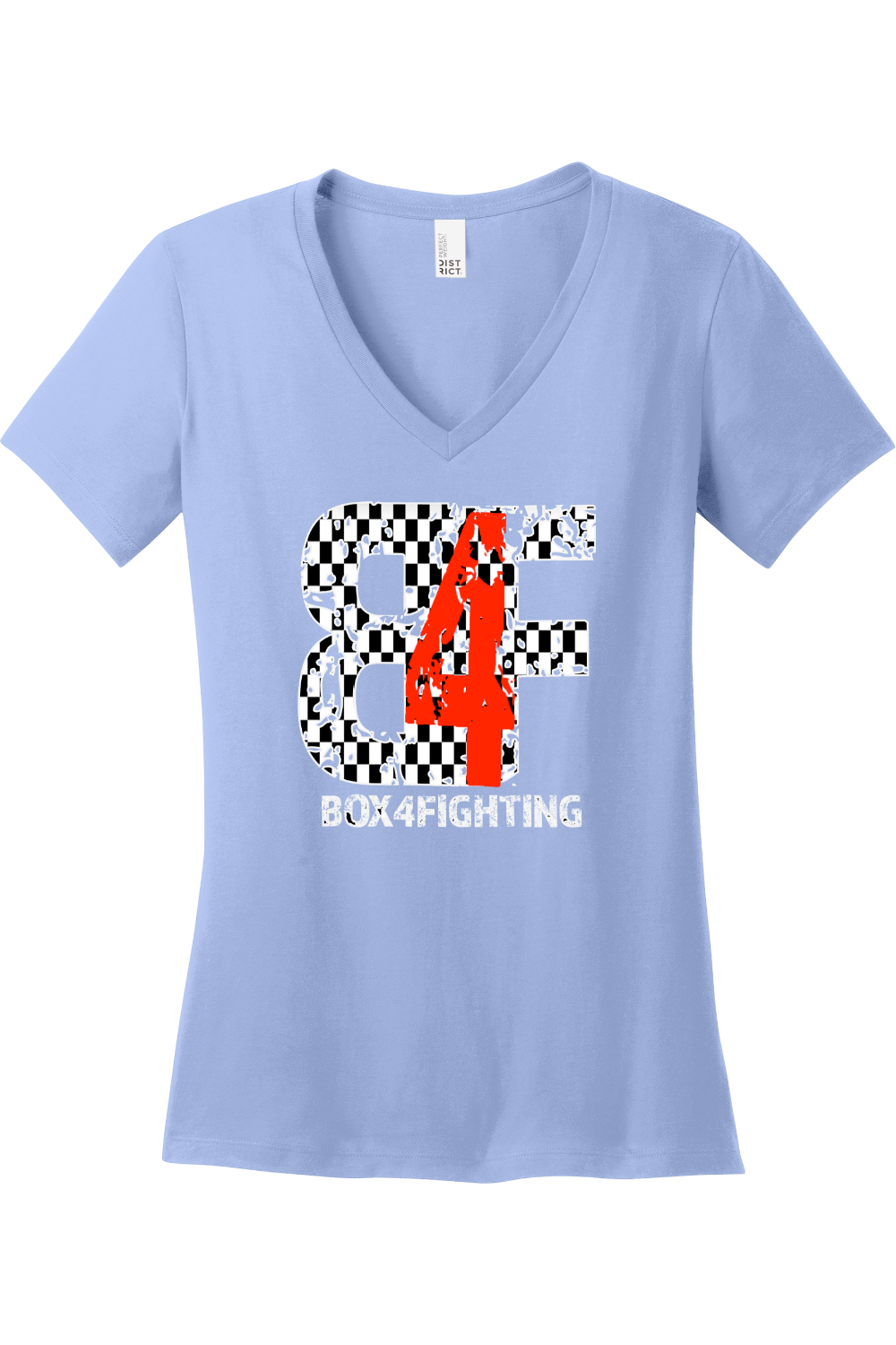 Checker Board V-Neck
