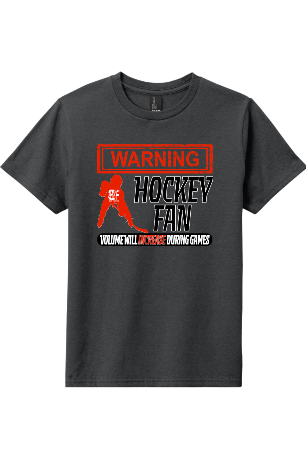 Warning Hockey Fan Youth