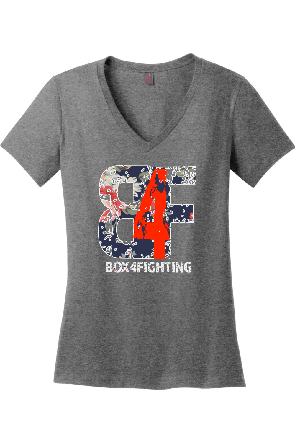 Floral Logo V-Neck