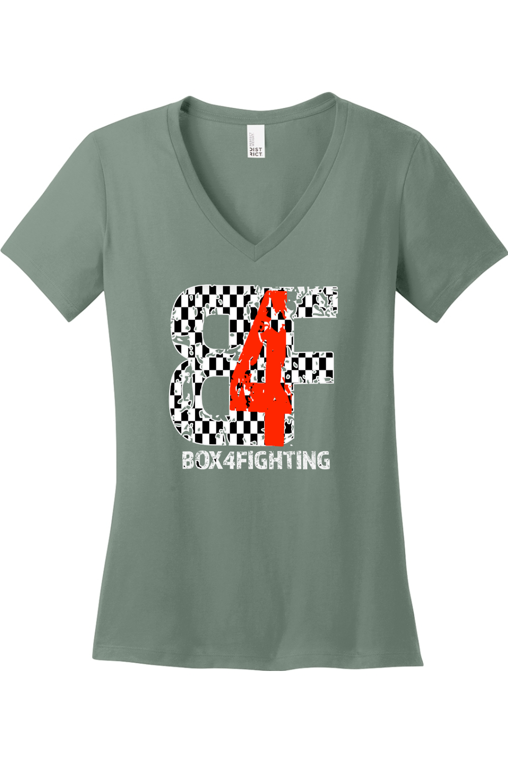 Checker Board V-Neck