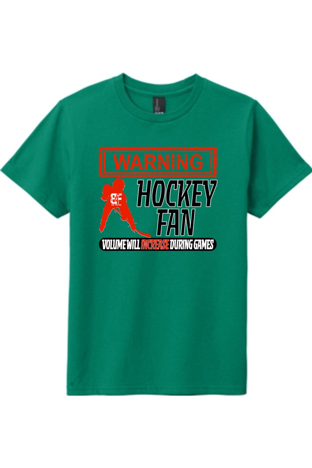 Warning Hockey Fan Youth