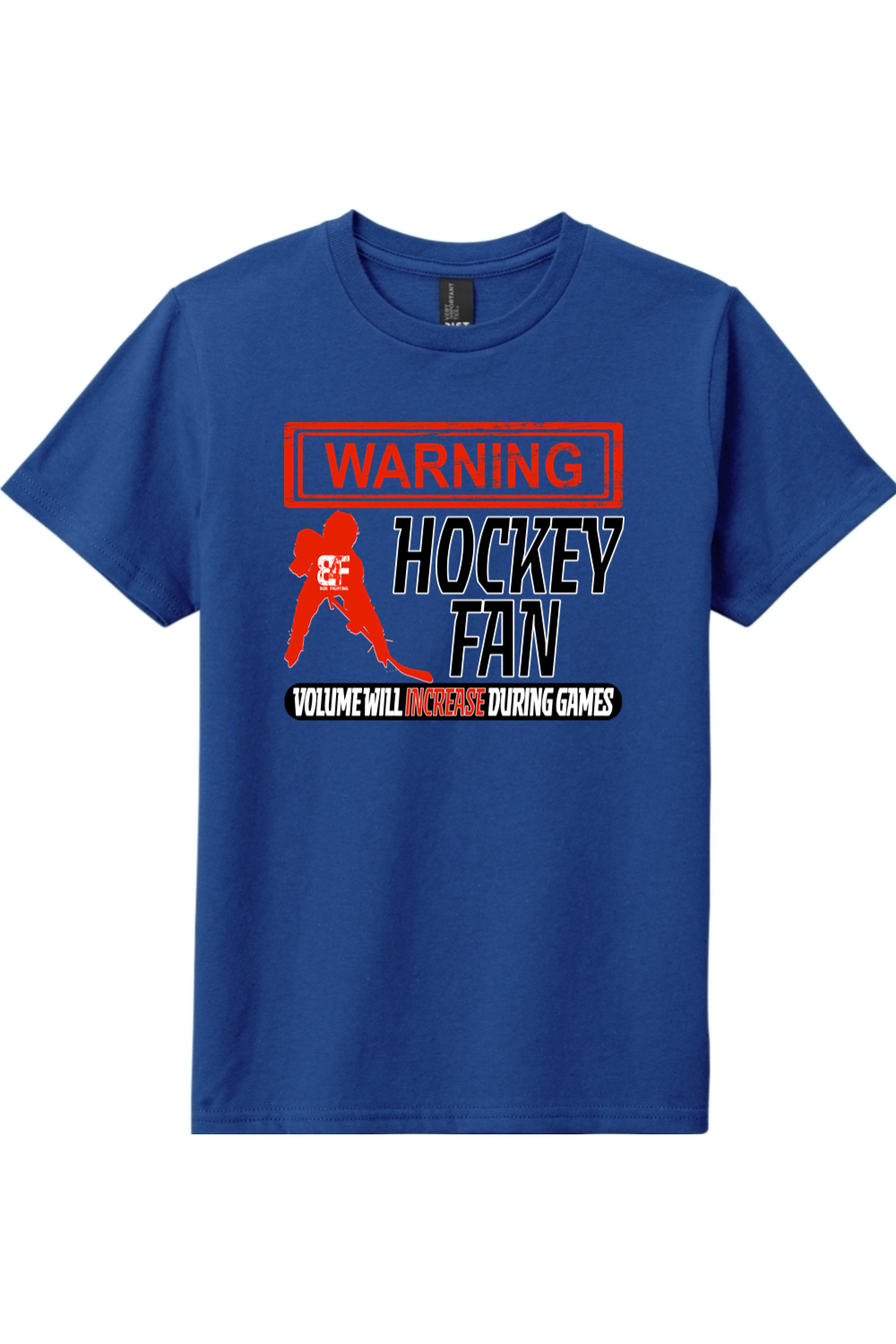 Warning Hockey Fan Youth