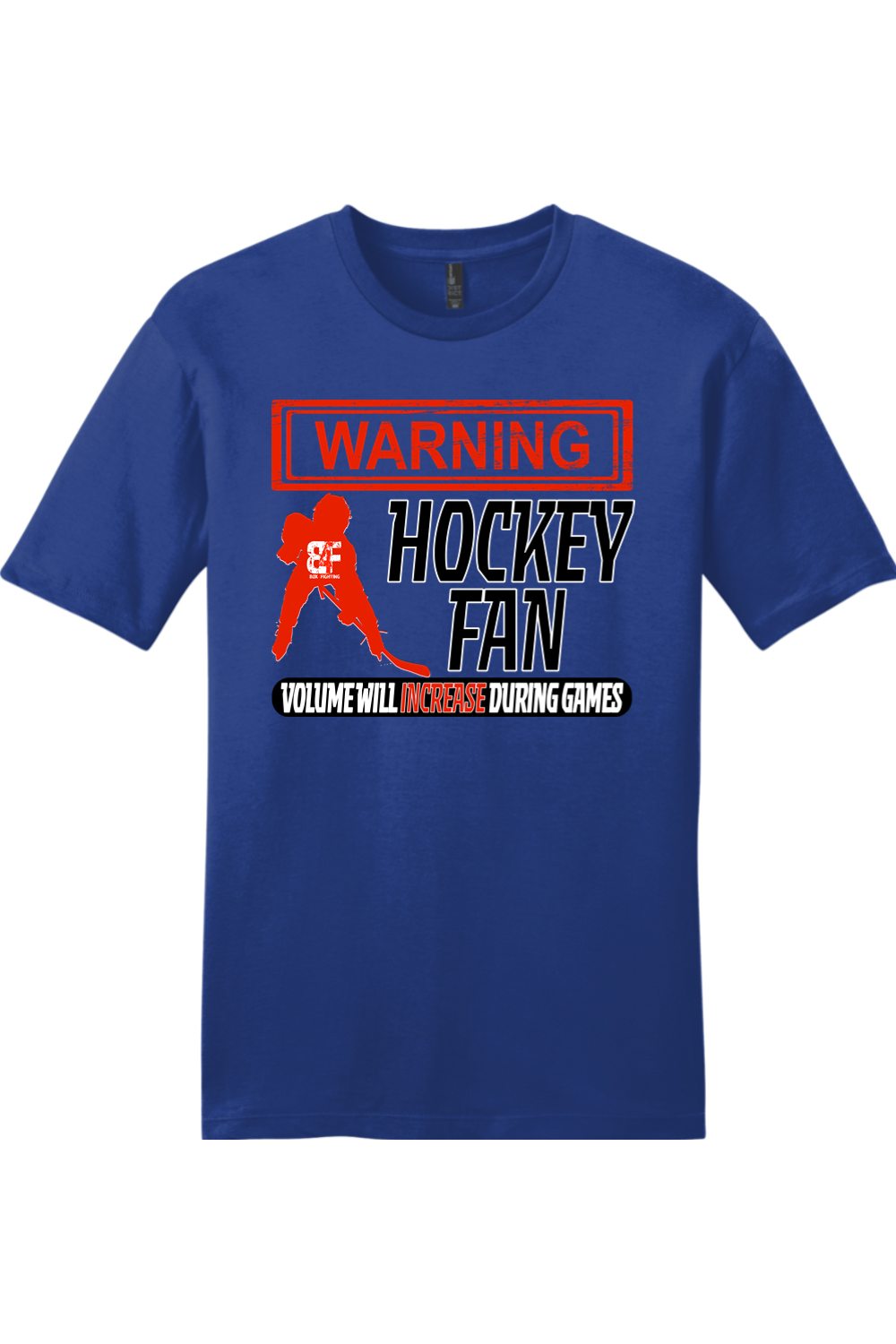 Warning Hockey Fan Soft Tee