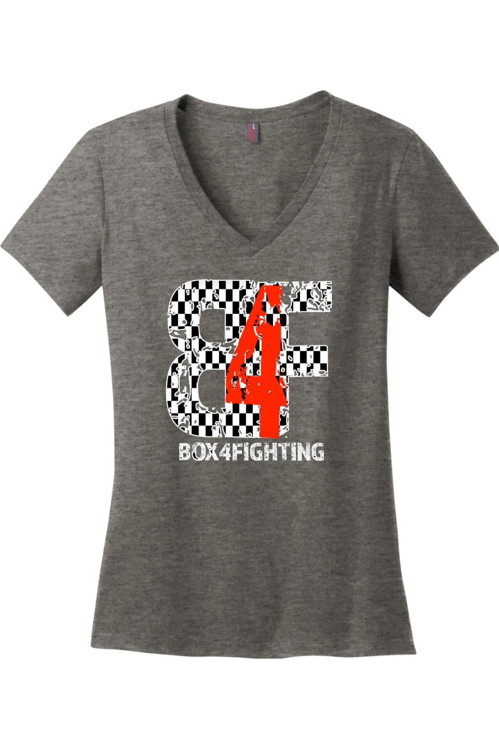 Checker Board V-Neck