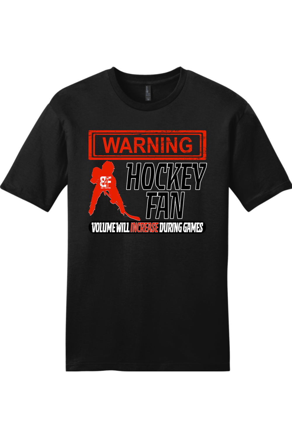 Warning Hockey Fan Soft Tee