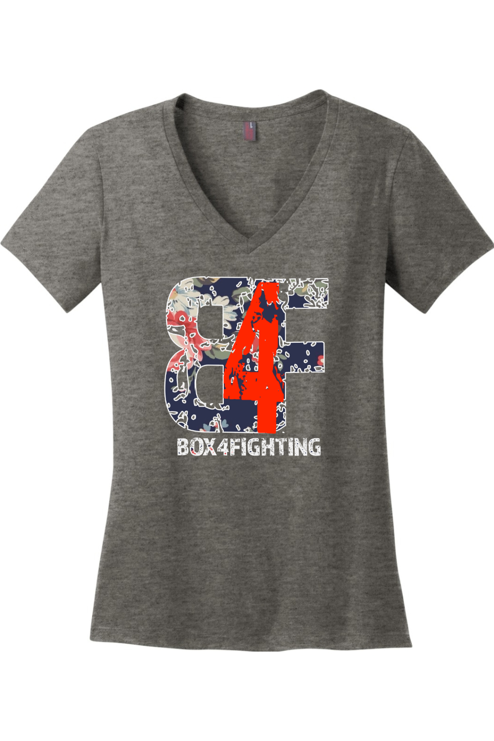 Floral Logo V-Neck