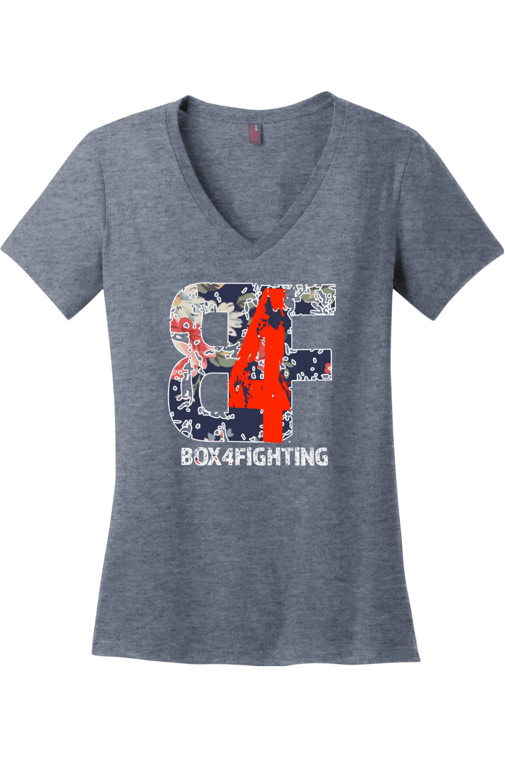 Floral Logo V-Neck