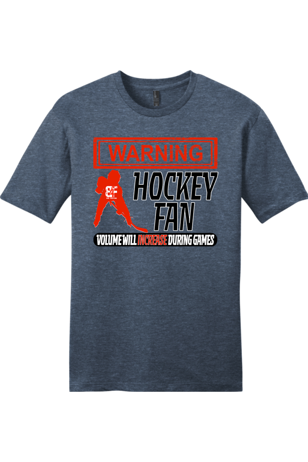 Warning Hockey Fan Soft Tee