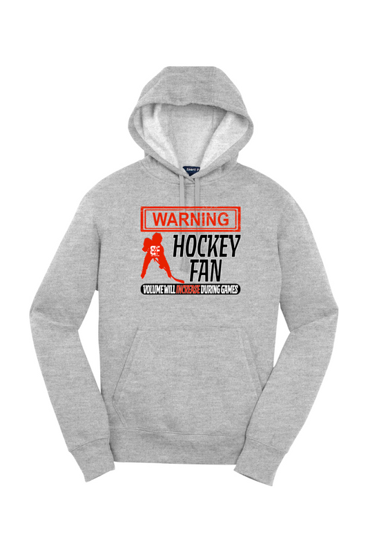 Warning Hockey Fan Hoodie
