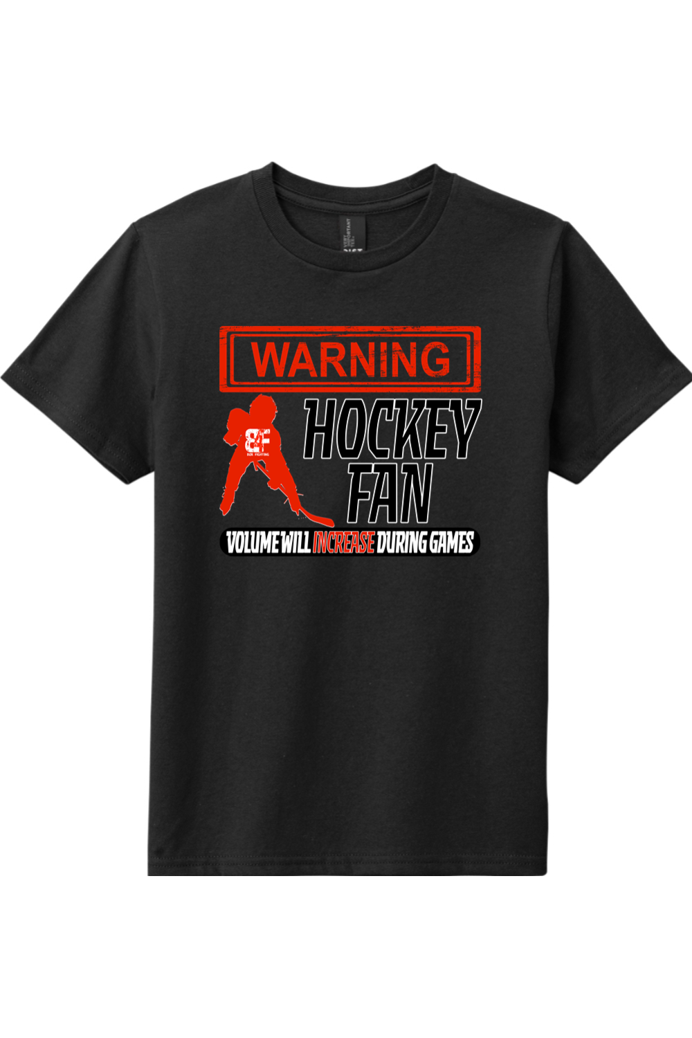 Warning Hockey Fan Youth